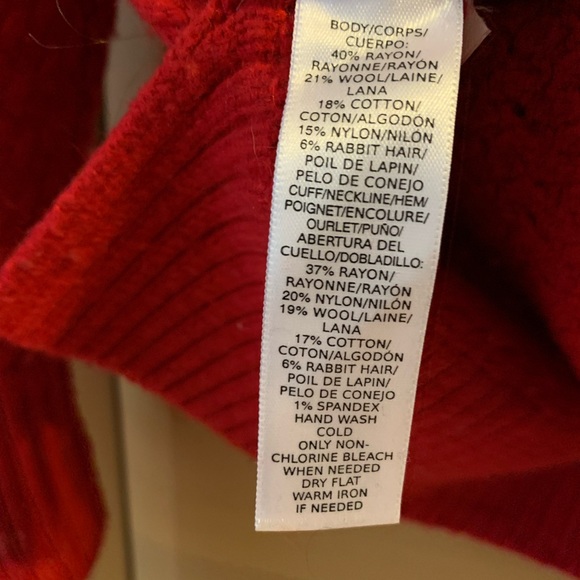 LOFT Red Sweater - Picture 6 of 7